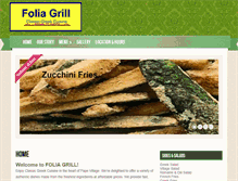 Tablet Screenshot of foliagrill.com